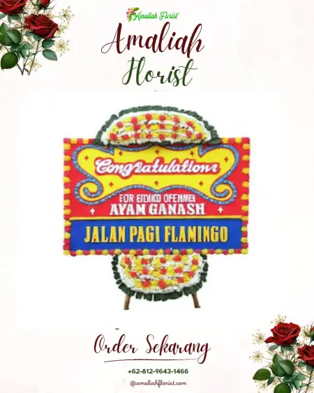 Sewa Papan Bunga Kemang Tanduk